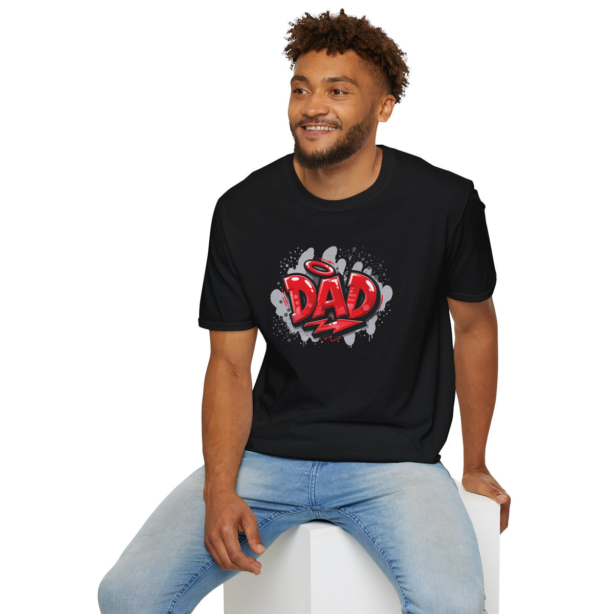 Dad Red Graffiti T-Shirt