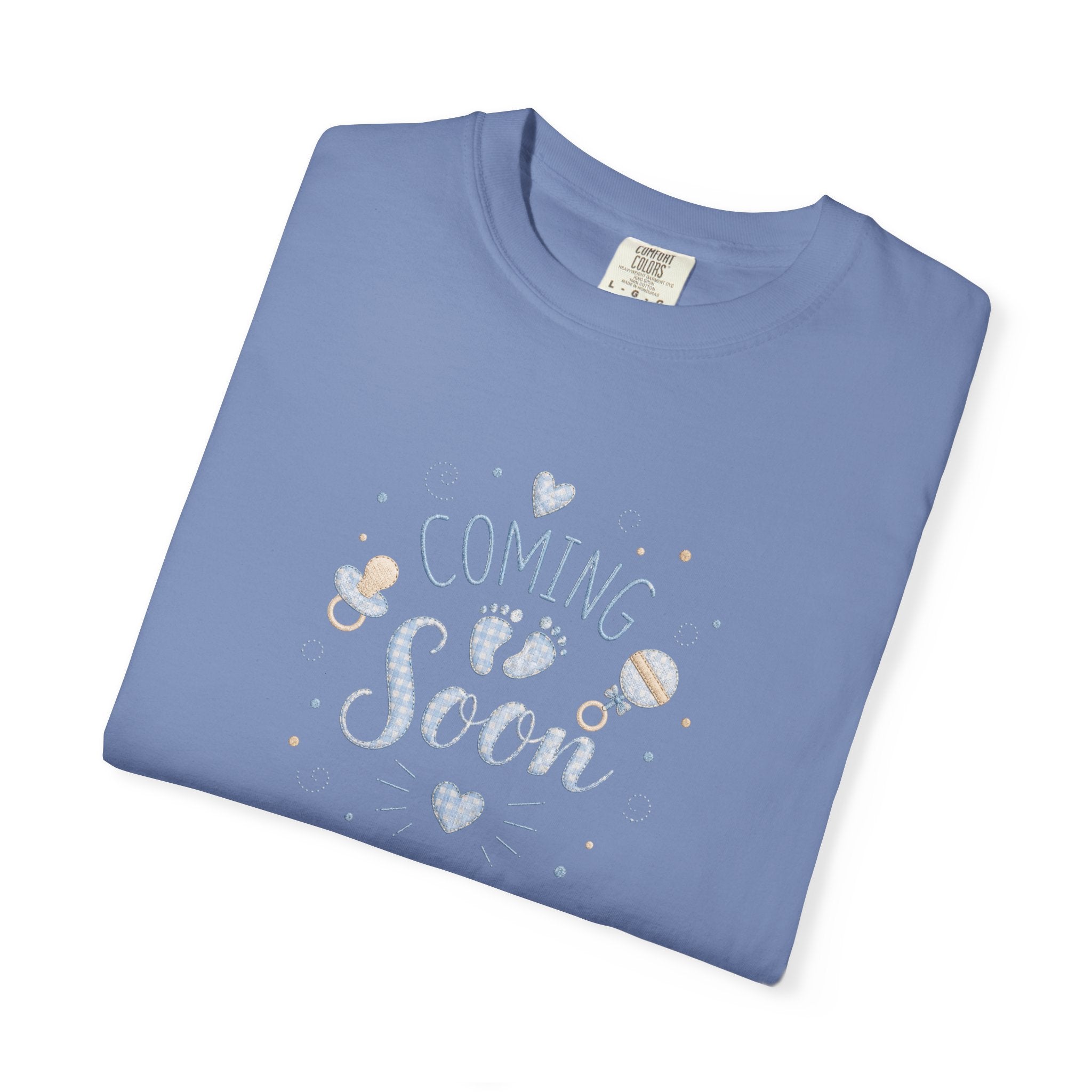 Coming Soon Baby T-Shirt — Gender Reveal Pregnancy Announcement Tee