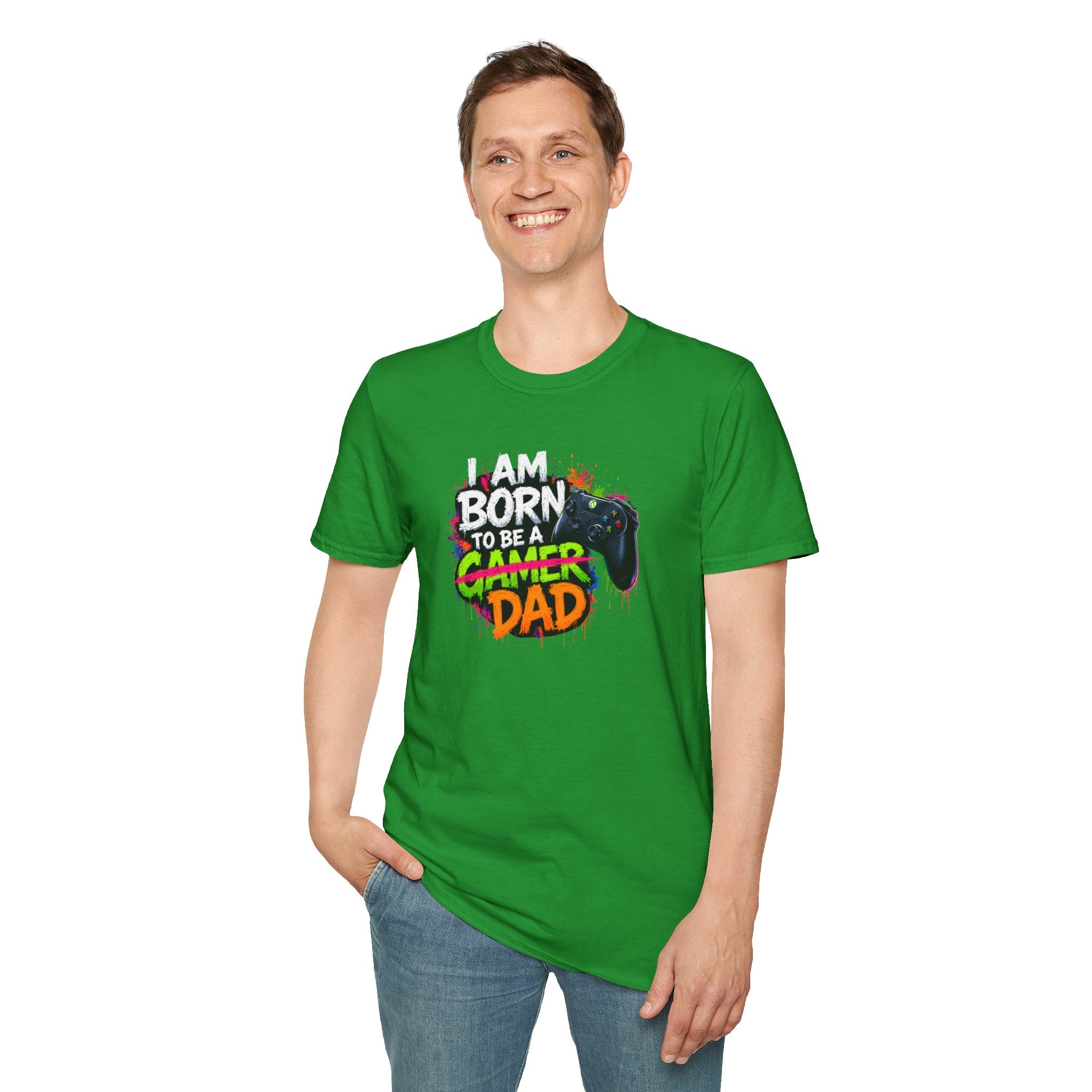 "I Am Born To Be A Gamer Dad" T‑Shirt