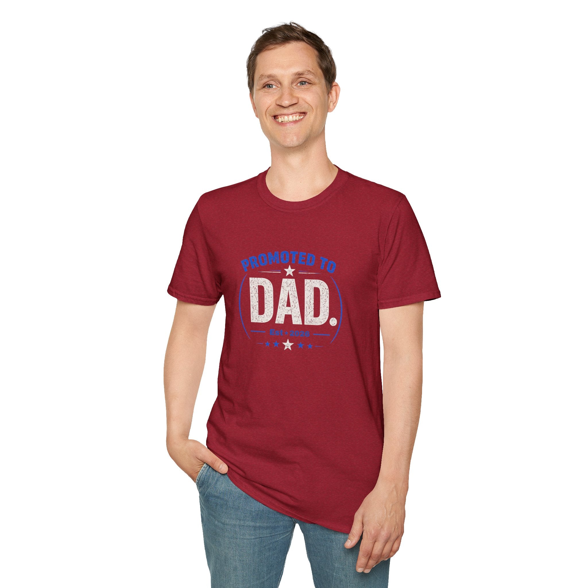 Promoted to Dad T-Shirt — New Dad Announcement Gift